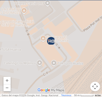 Mapa de la delegación de Huelva