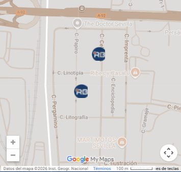 Mapa de las delegaciones en Sevilla